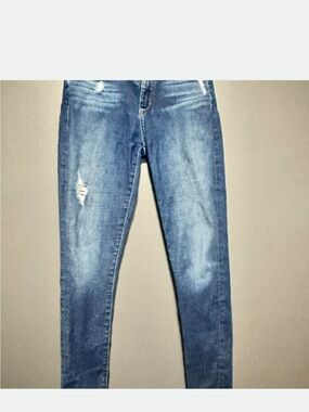 Joe's Jeans Medium Blue Distressed Skinny Jeans